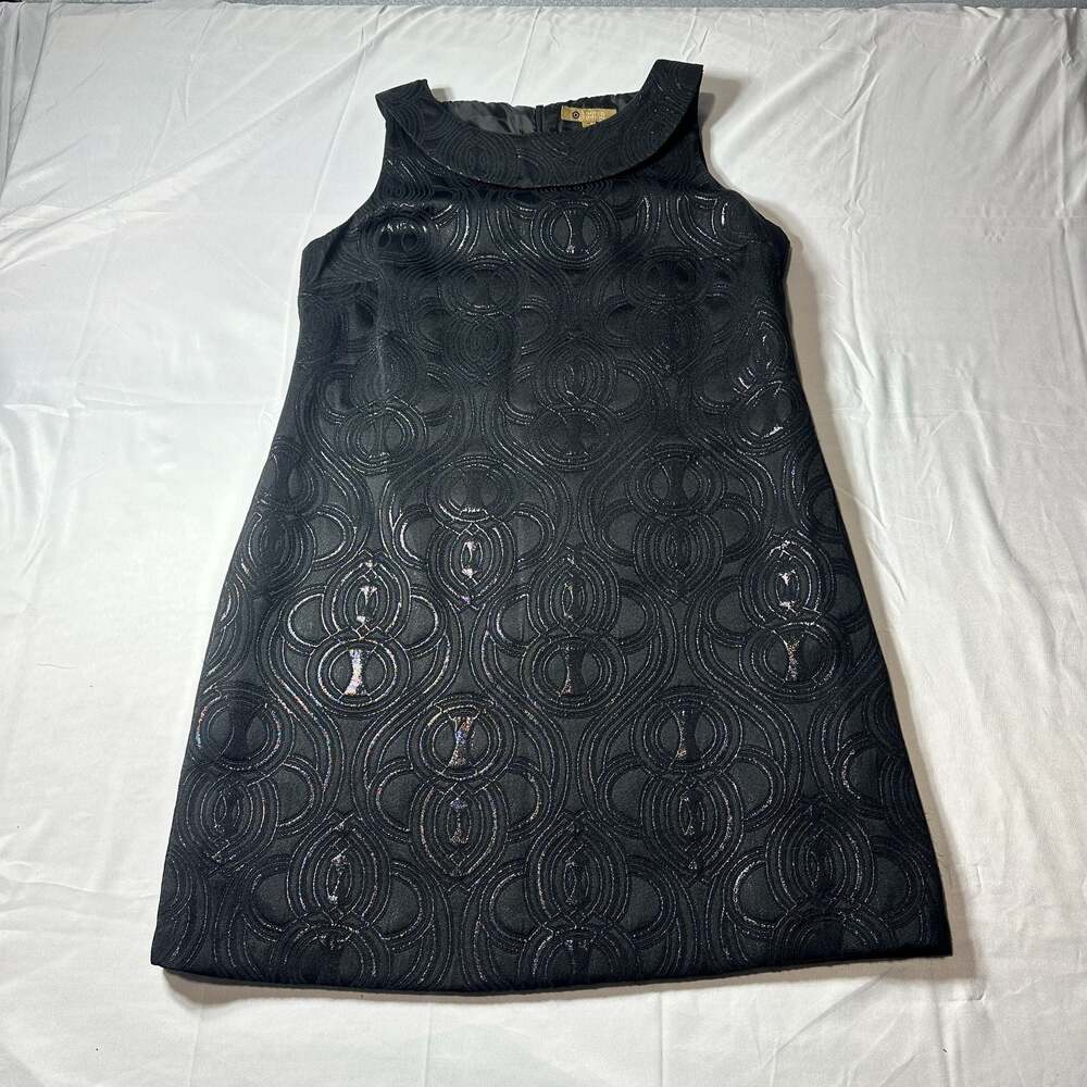 Limited Edition Target Black Jacquard Shift Dress Women’s 18 Sleeveless Lined